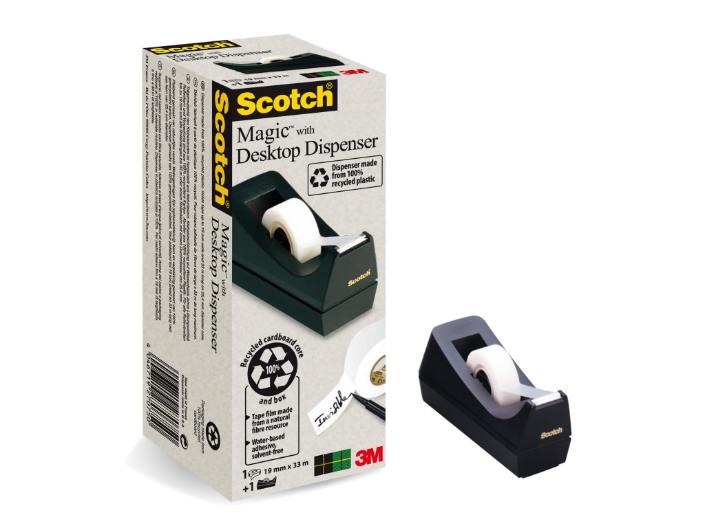 Scotch Tape Dispenser C38 + Scotch Magic Invisible Tape Sticky