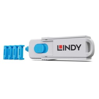 Lindy 4xHDMI port Blocker blue