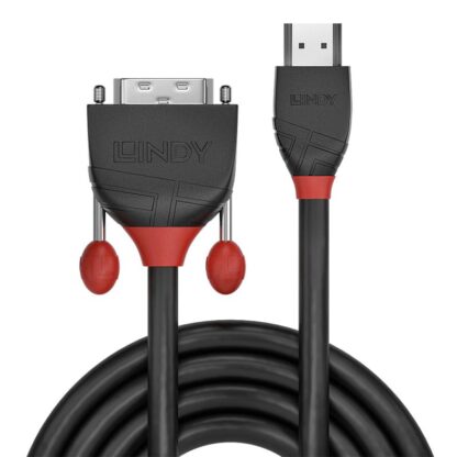 Lindy 3m HDMI to DVI-D Cable, Black Line - Image 5