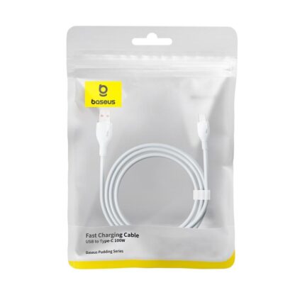 Baseus Pudding Cable 100W, 1.2m, white - Image 8