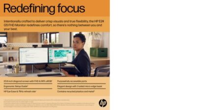 HP MONITOR E24 G5 FHD 3yw - Image 4