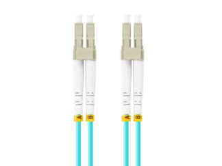 Fiber patch cord 5 m LSZH OM3 50/125 aqua