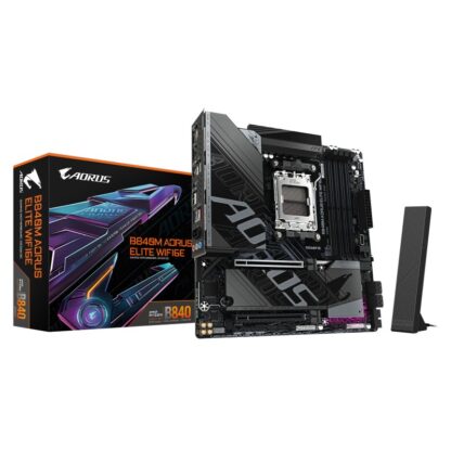 MOTHERBOARD GIGABYTE B840M AORUS ELITE WIFI6E AM5