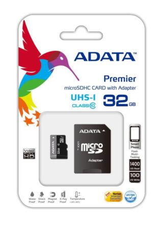 MICROSDHC 32GB CL10 ADATA W/A