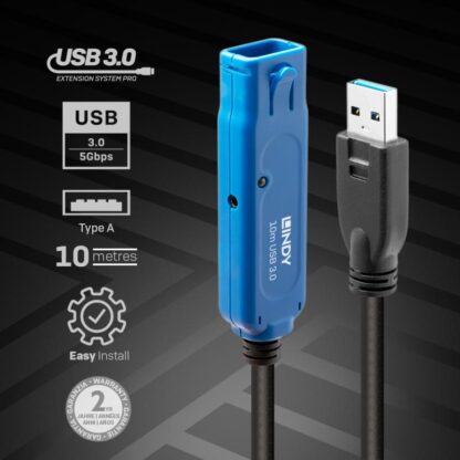 Lindy USB 3.0 Active Pro Extension Cable 10m - Image 8