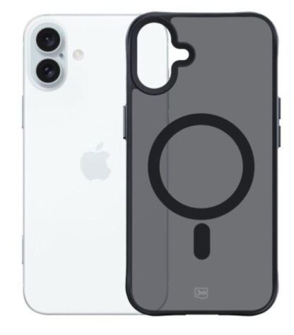 Protective cover 3mk Smoke MagCase for iPhone 16 Plus, Semi-Transparent - Image 2