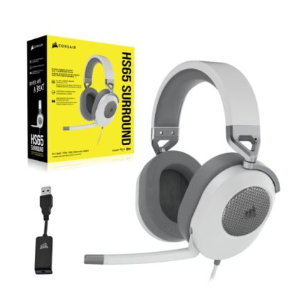 Corsair HS65 Surround Headset, White, Jk - Image 9