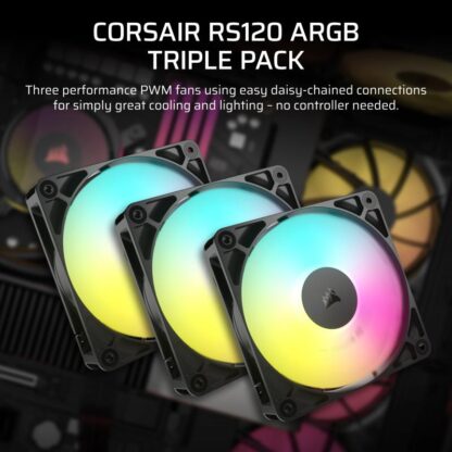 Coolers CORSAIR RS120 ARGB BLACK - Image 7