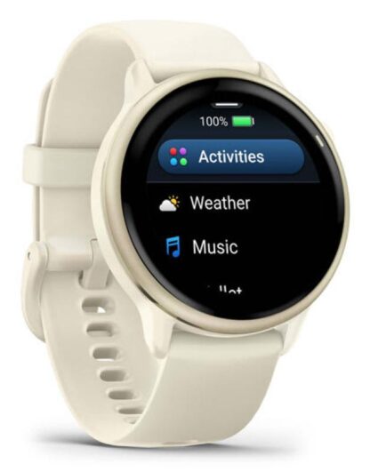 Garmin vívoactive 6 Bone/Lunar Gold watch - Image 8