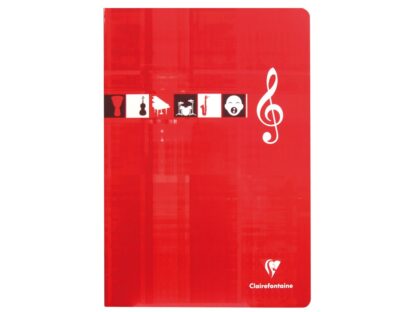 Music copybook A4 stapled 24 files 10 portable Clairefontaine Metric