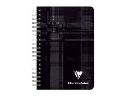 Wirebound notebook, 9,5x14cm, 90sh. Lined