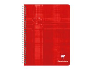 Wirebound notebook, 17x22cm, 50sh. Lined + margin