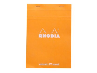 Rhodia BLACK head stapled dotPad N°16, 14,8x21cm, 80sh. 80g matrix dots 5mm
