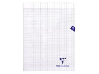 Polypro stapled notebook, 24x32cm, 24sh. Seyès Colourless, Clairefontaine Mimesys