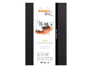 Blocnotes grafic A4+ (21x31.8cm), 50 file, portrait Rhodia Touch Layout