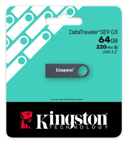 USB 3.0 64GB Kingston DT SE9 G3 Metallic - Image 6