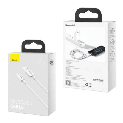 Cable Baseus Superior Fastcharge 2m, white - Image 5