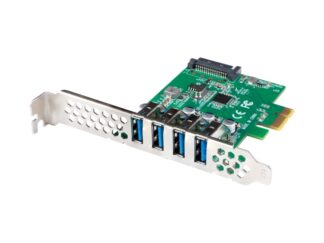 Placă PCI Express x1  4x USB-A 3.1 Gen1