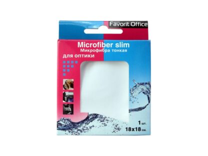 Microfiber cloth "optic" 18x18 in cardboard box with the film window