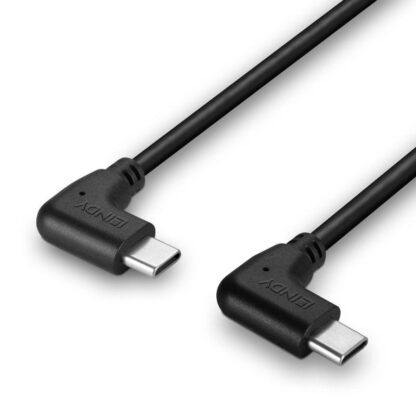 Lindy USB C cable 2 x 90° 1m black - Image 10