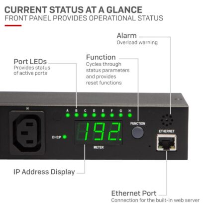 Lindy 8 Port IPower Switch Current Meter - Image 7