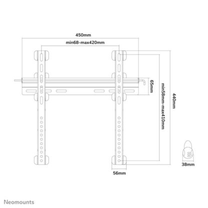 Neomounts Screen TV Wall Mount Fix 23"-52" - Image 9