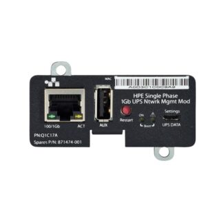 HPE SINGLE PHASE 1GB UPS NTWRK MGMT MOD