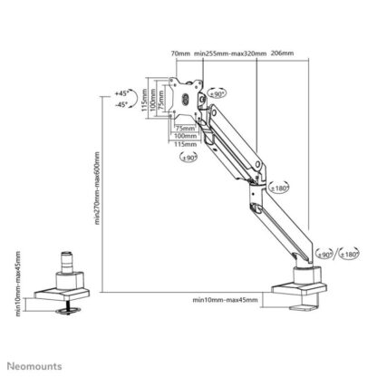 Neomounts Select Monitor Desk Clamp 10-49" - Image 11