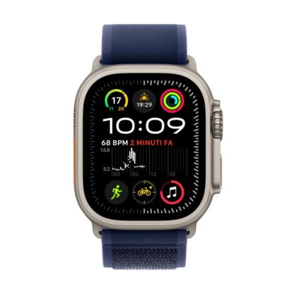 Apple Watch Ultra 2 GPS + Cellular 49mm Natural Titanium Case with Blue Trail Loop - S/M - Image 5