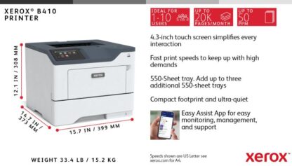 XEROX B410V_DN MONO  A4 PRINTER - Image 11