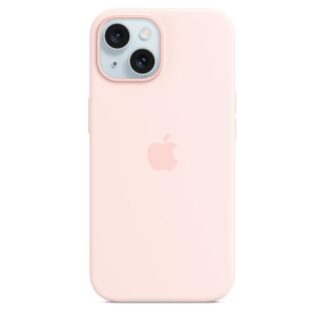 IPHONE 15 SILICONE CASE LIGHT PINK-ZML