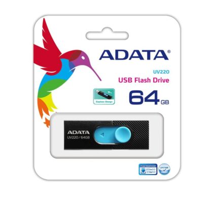 USB UV220 64GB BLACK / BLUE RETAIL - Image 4