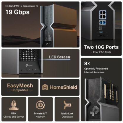 TP-LINK ROUTER ARCHER GB TRI-BAND BE800 - Image 14