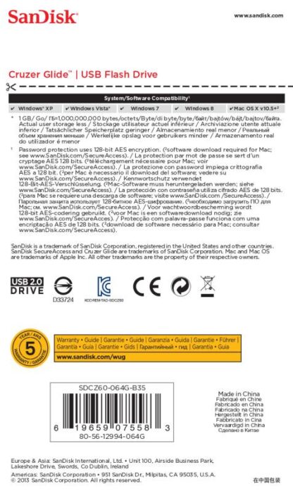 USB 64GB SANDISK SDCZ60-064G-B35 - Image 10
