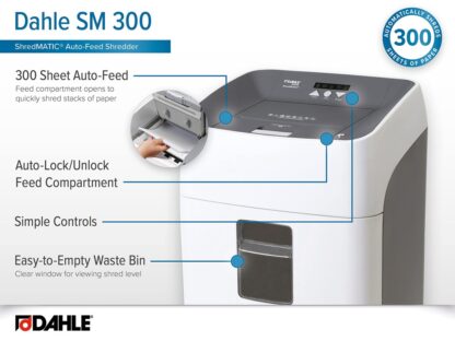 Document shredder 300 Sheets Dahle ShredMATIC® - Image 6