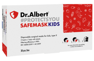 SAFEMASK KIDS - Disposable surgical masks for kids, type II - 30EA