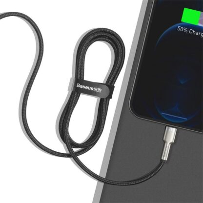 Cable Baseus Cafule USB-Lighting, black - Image 3