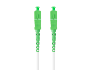 Patch cord fibră 25 m LSZH G657A2 alb