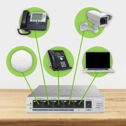 ZYXEL GS1005-HP 5PORT POE DESKTOP SWITCH - Image 5
