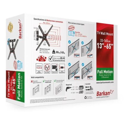 Barkan TV Wall Mount Full Motion 13"-65" - Image 7