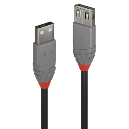 Lindy 3m USB 2.0 Type A Extension Cable, Anthra Line - Image 3