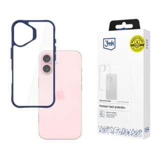 Protective cover 3mk Satin Armor Case+ for iPhone 16, Blue