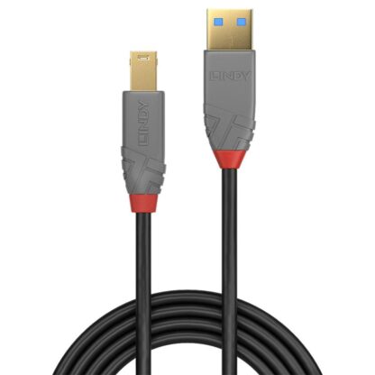 Lindy cable 1m USB 3.0 Typ A to B, Anthra Line - Image 3