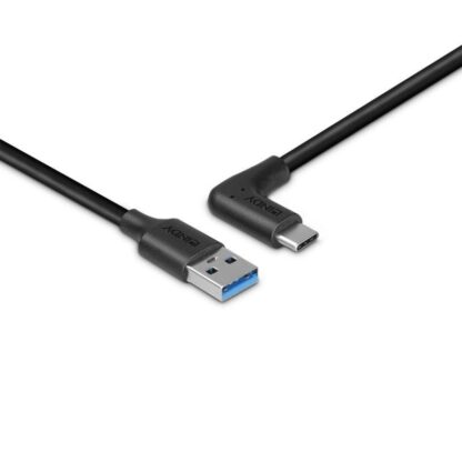 Lindy USB A to C Cable, 90° 1m Black - Image 7