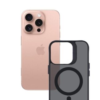 Protective cover 3mk Smoke MagCase for iPhone 16 Pro, Semi-Transparent