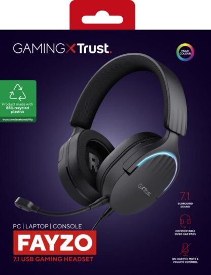 Trust GXT 490P Fayzo wired headphones, black - Image 15