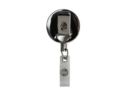 Metal clip with retractable wire for badges - Image 2