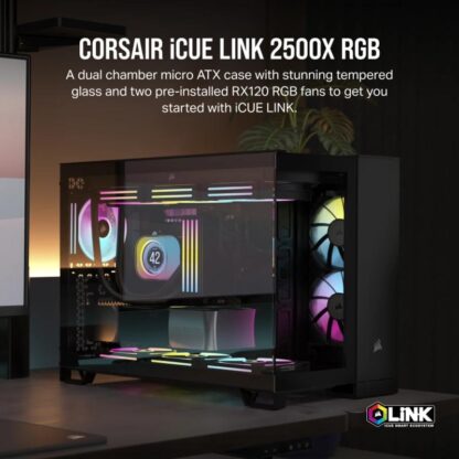Corsair Case iCUE 2500X RGB Micro ATX Black - Image 12