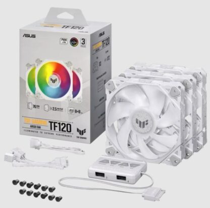 Fan Asus TUF Gaming TF120 ARGB 3in1 White - Image 5