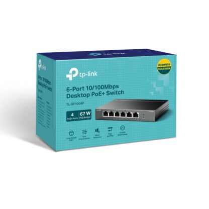 TP-Link 6PORT 10/100 DESKTOP 4P POE SWITCH - Image 5